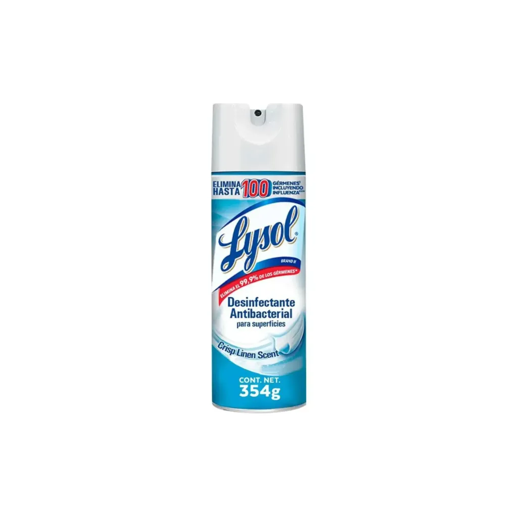 Desinfectante Lysol Aerosol para Superficies Crisp Linen 354gr.