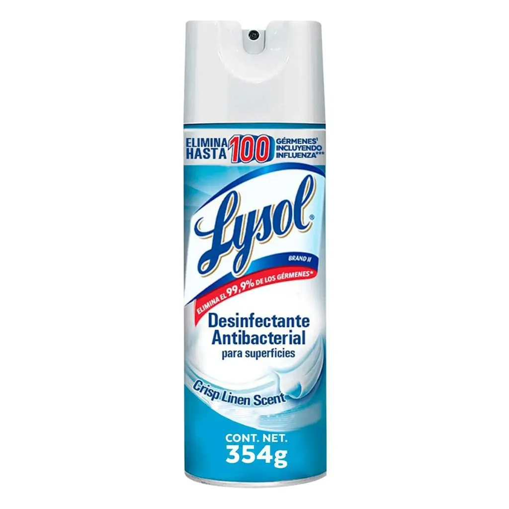 Desinfectante Lysol Aerosol para Superficies Crisp Linen