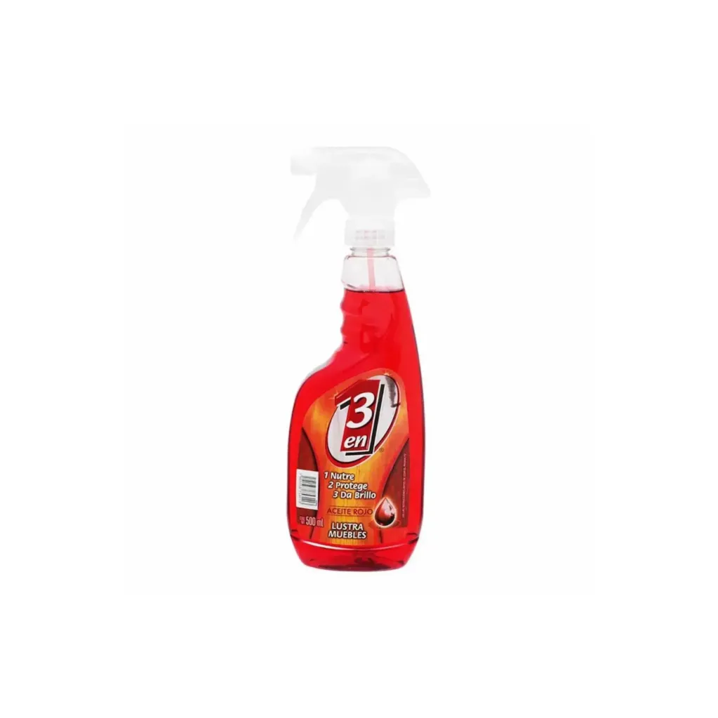 [ART-3EN1500] Lustrador de Muebles 3 En 1 3 En 1 Rojo 500Ml