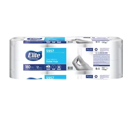 [ART-PHEL180] Papel Higienico Paquete C/12 Bobinas de 180 Mts Elite (5957)