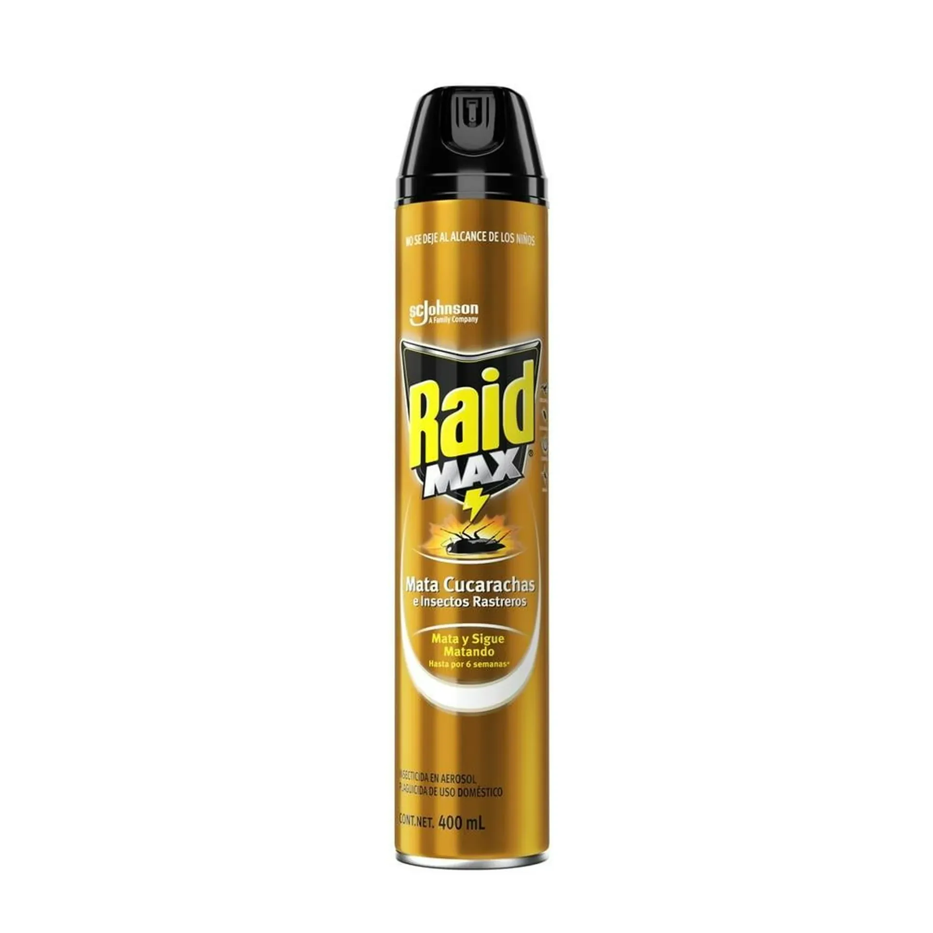 [LMX-ART-0106] Insecticida en Aerosol Raid Max Cucarachas e Insectos Rastreros 400Ml.