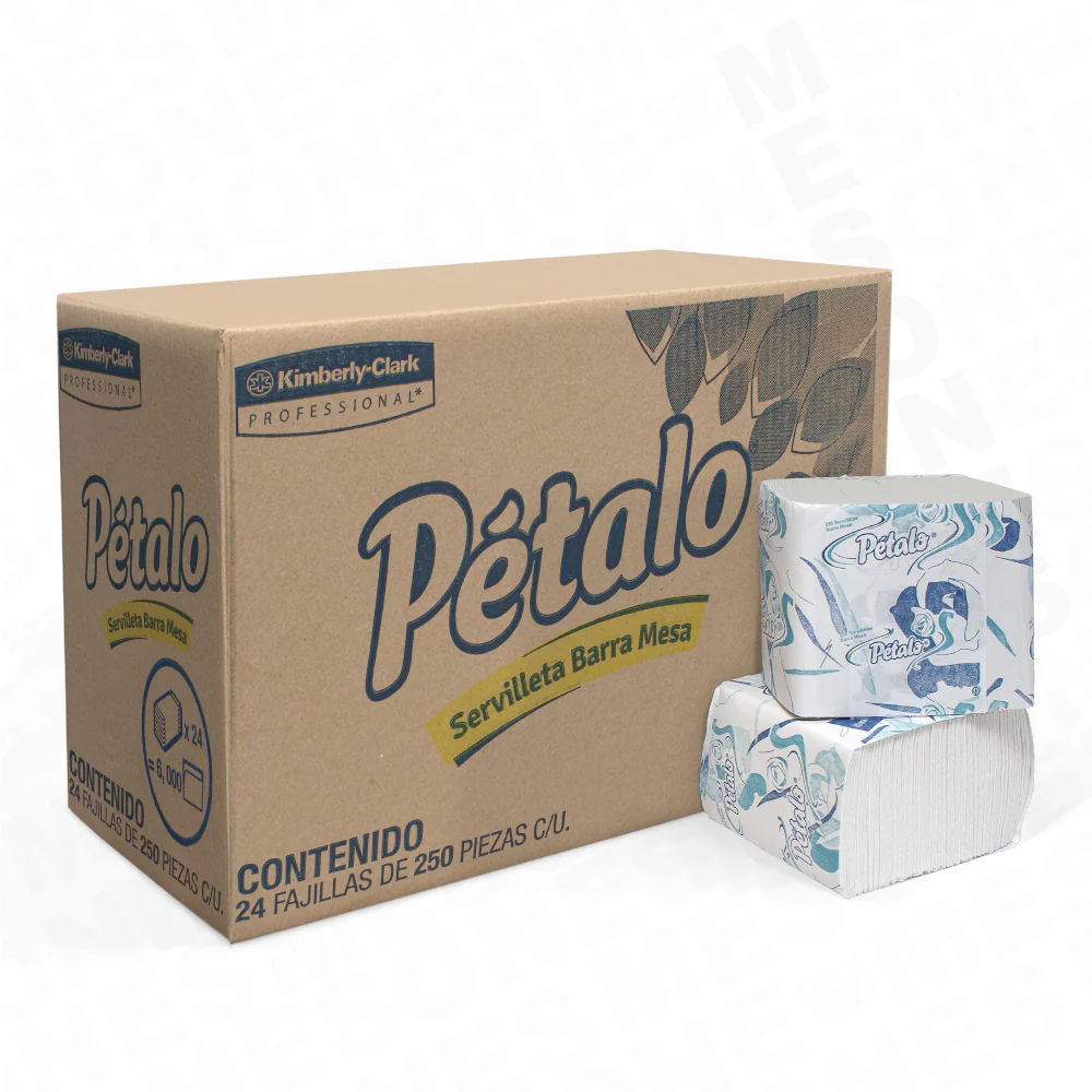 Servilleta Barra Mesa Caja C/24 Paquetes de 250 Hojas