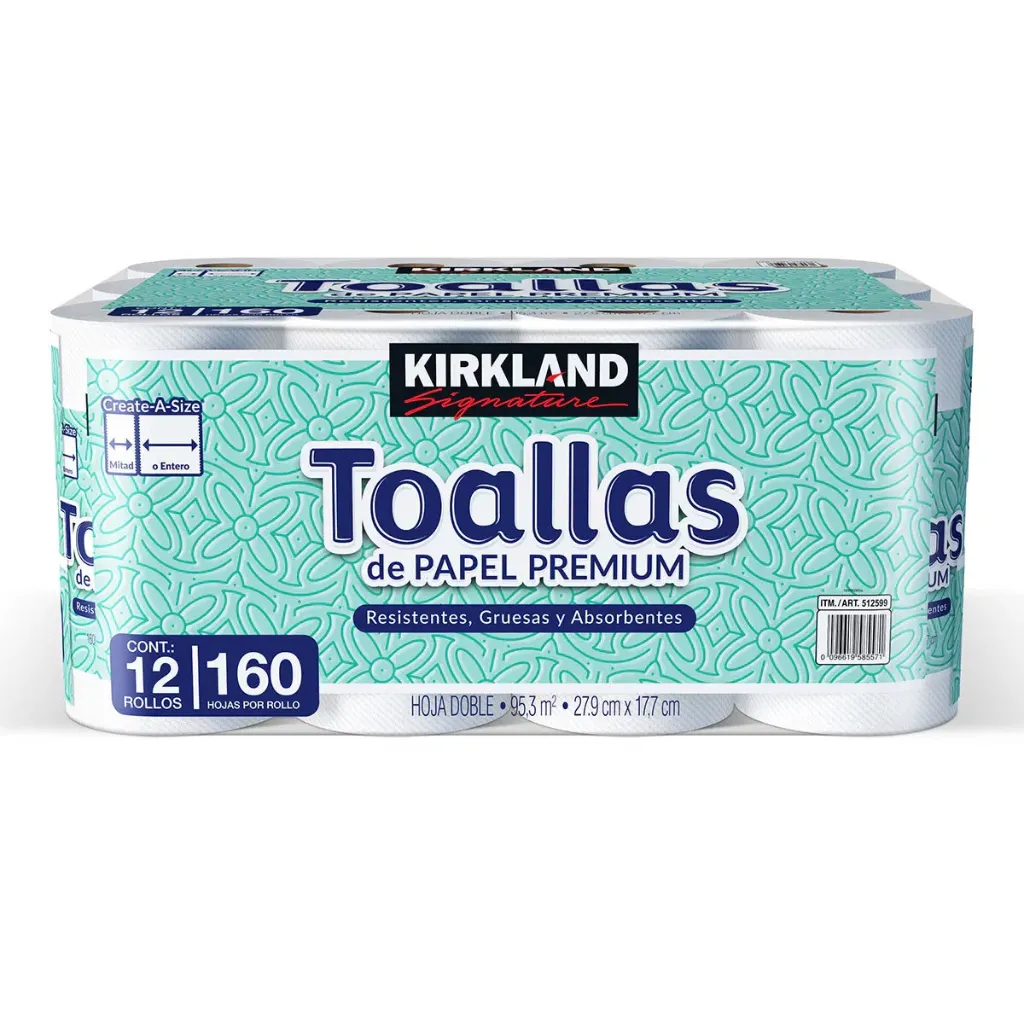 [ART-SVTKK160X12] Servitoalla Kirkland 160 Hojas Paquete C/12 Piezas