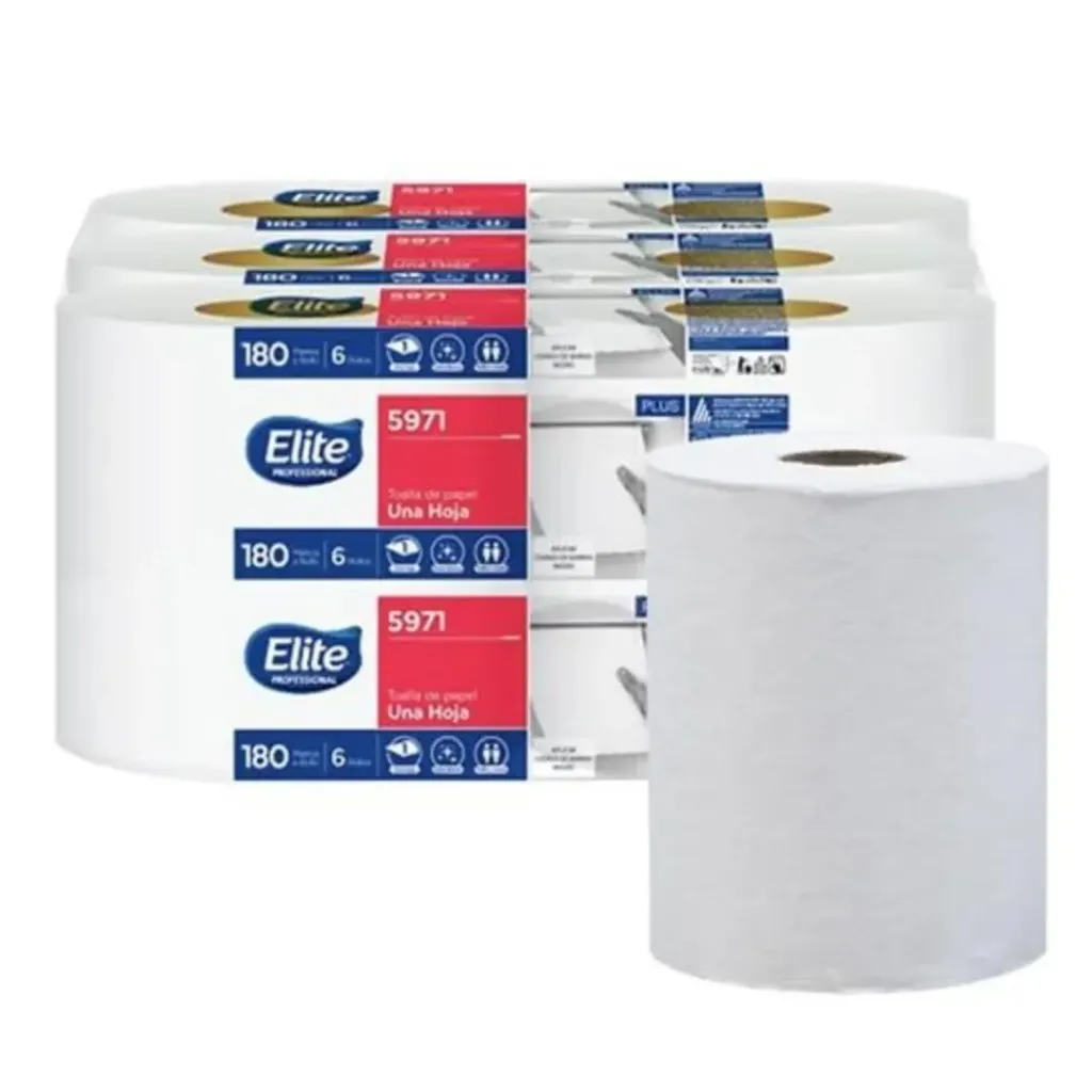 Toalla en Rollo Elit Caja C/6 Bobinas de 180Mts (5971)