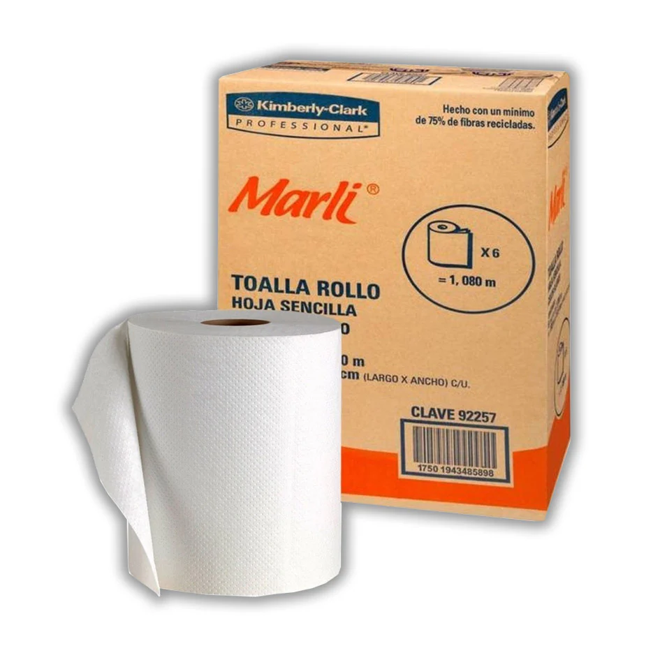 [ART-92257] Toalla en Rollo Marli Caja C/6 Bobinas de 180Mts (92257)