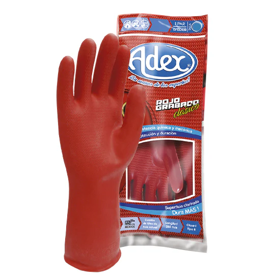 [ART-0063-0001] Guante de Latex Adex (Rojo, #7)