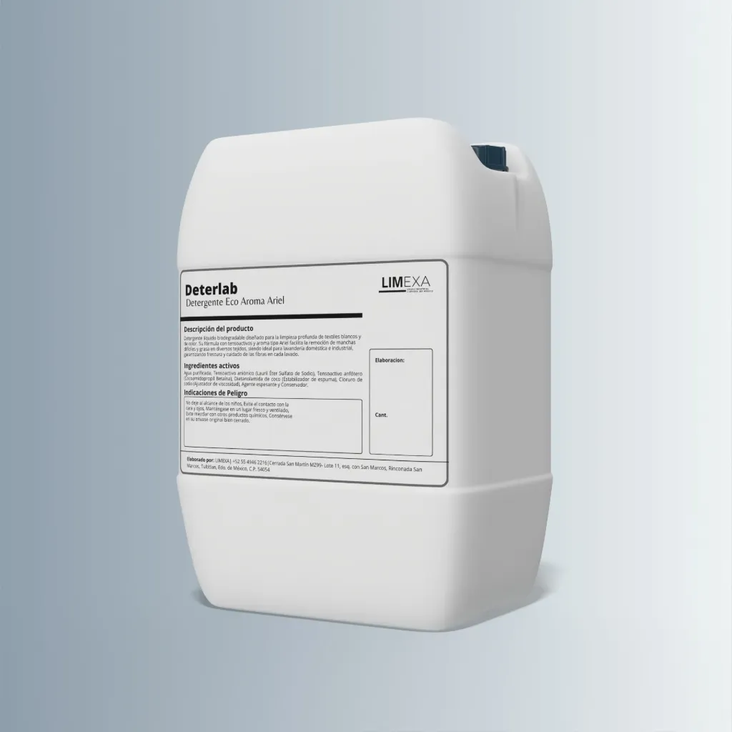 Deterlab - Detergente ECO para ropa (20Lts.) (Ariel + Downy, Porron de 20L Nuevo C/ Etiqueta)