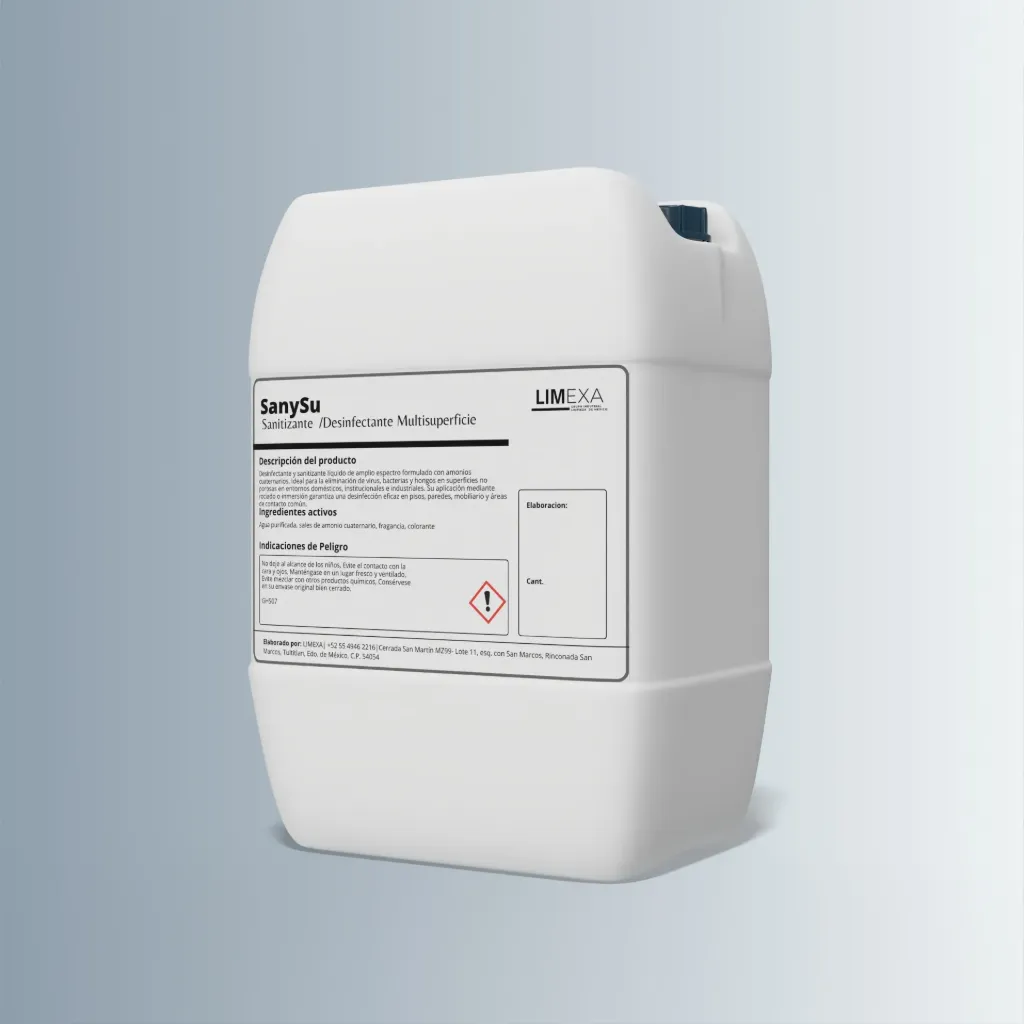 SanySu - Sanitizante /Desinfectante Multisuperficie (20Lts.)