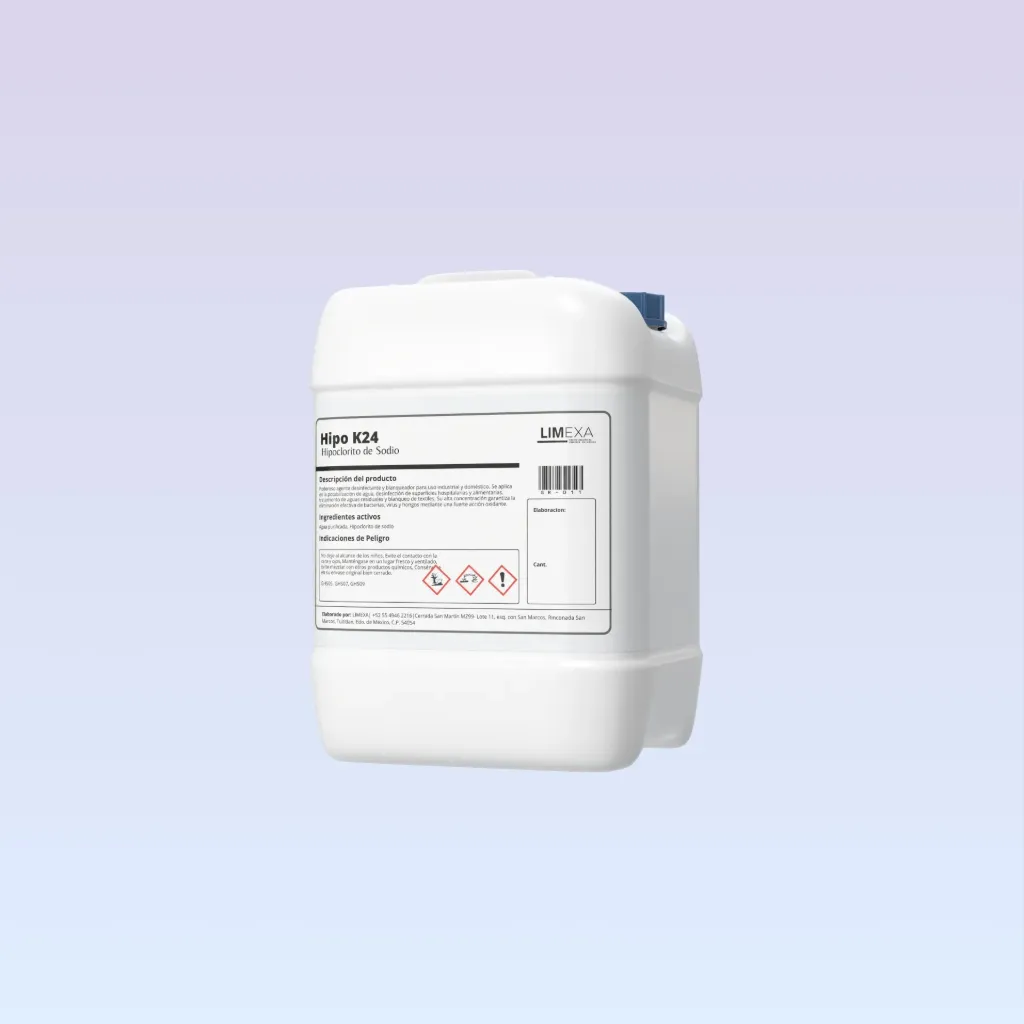 Hipo K24 - Hipoclorito de Sodio 13% (5Kg.)