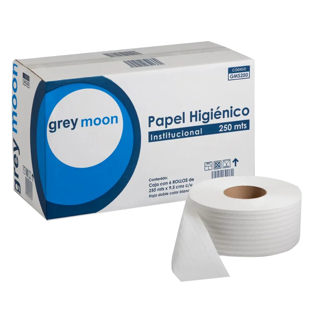 Papel Higienico Caja C/6 Bobinas de 250Mts (GMS250)