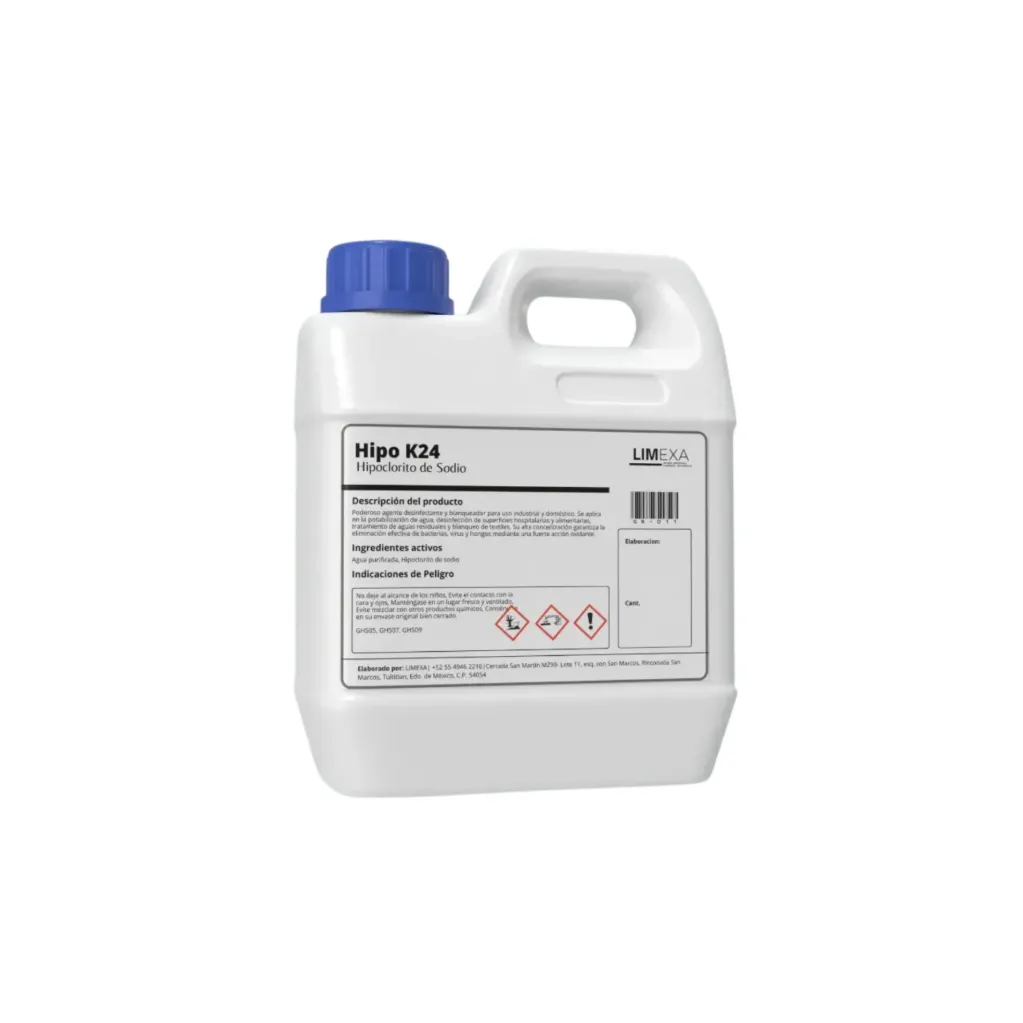 Hipo K24 - Hipoclorito de Sodio 13% (1Kg.)