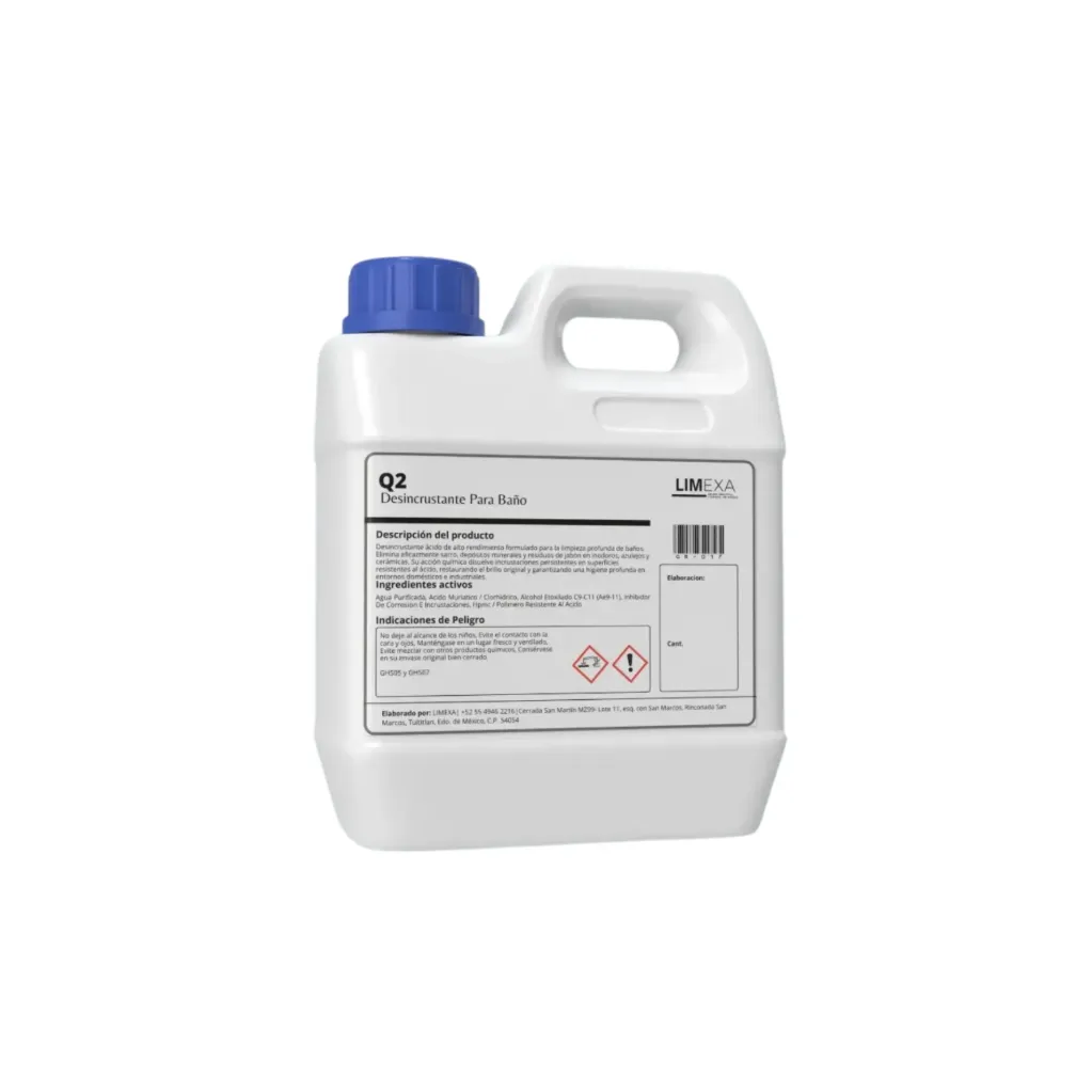 Q2 - Desincrustante Sarricida para Baño (1Lts.)