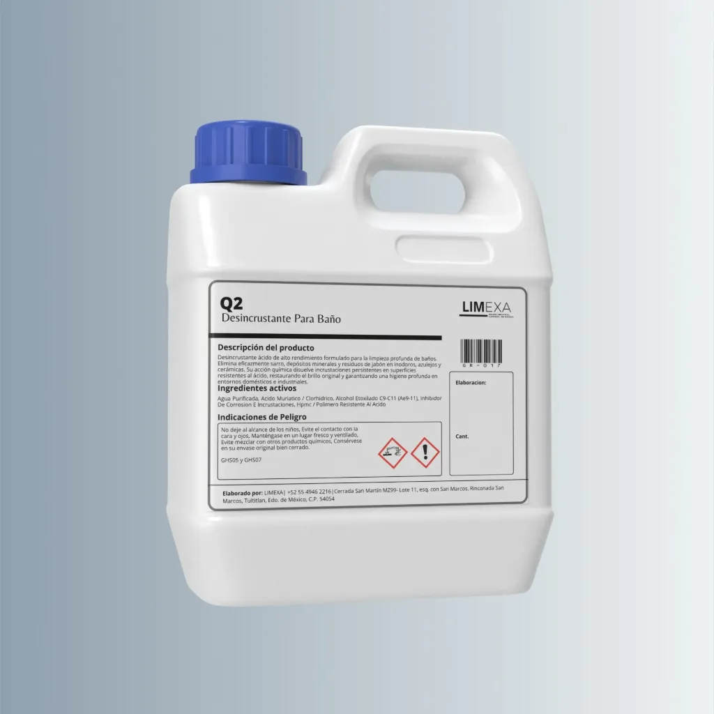 Q2 - Desincrustante Sarricida para Baño (1Lts.)