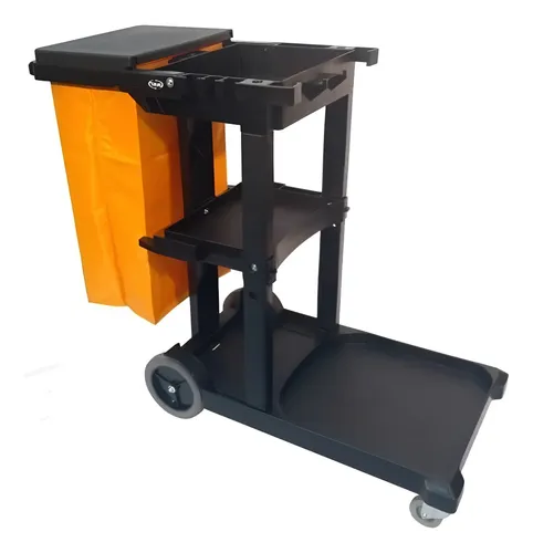 Carro Conserje Negro DUST 8170N
