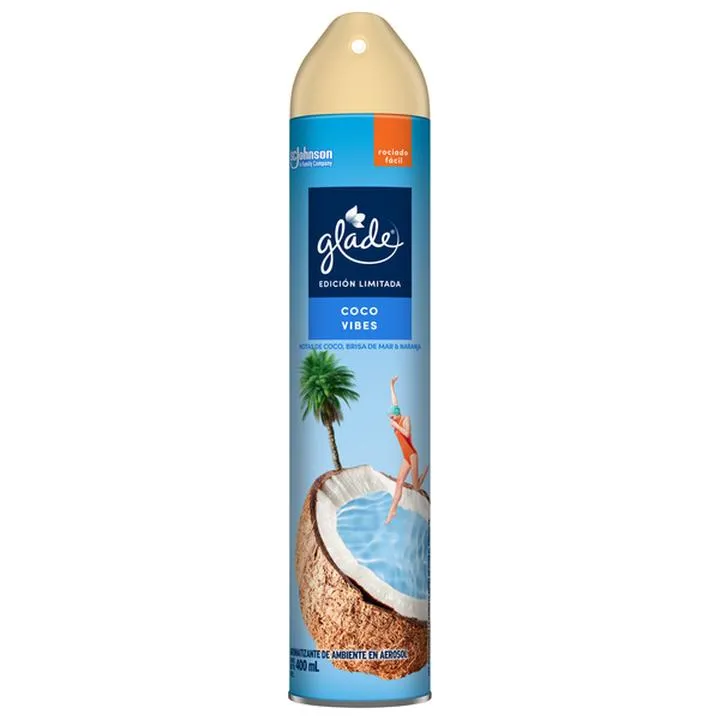 [ART-GLD-400-CO] Aromatizante en Aerosol Glade 400Ml. (Coco Vibes)